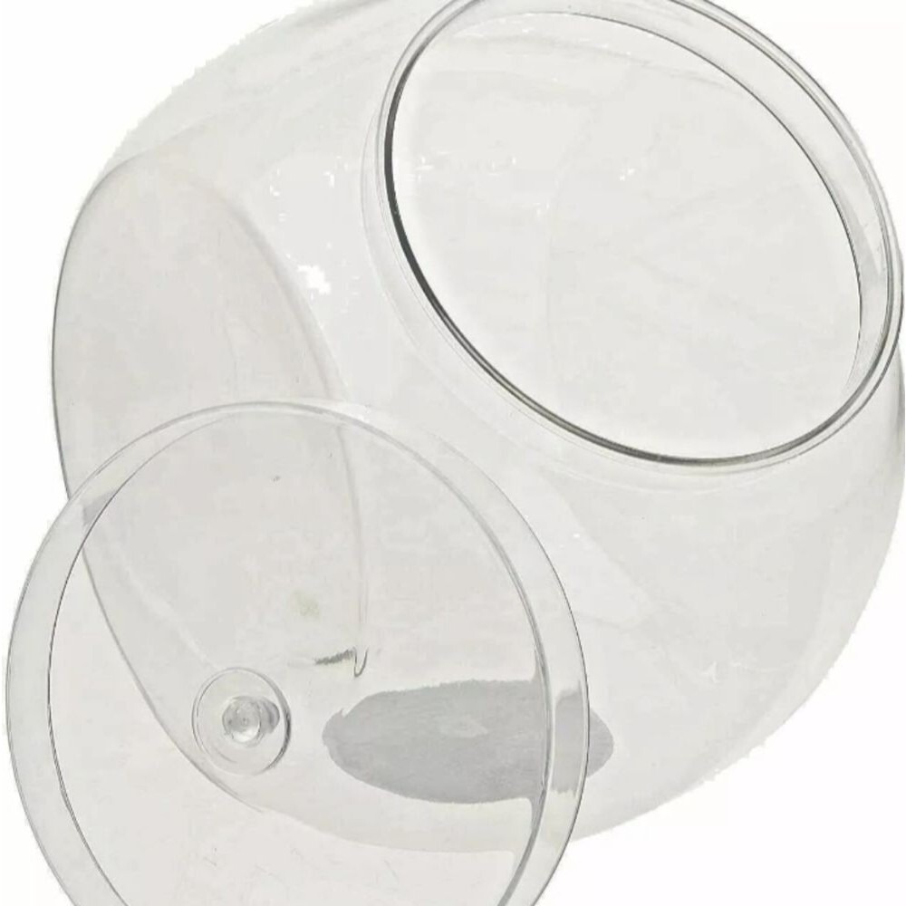 Caterer's Corner Clear Plastic Candy Jar with Lid  80 oz. - Picture 4 of 8